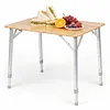[US Local Warehouse] Adjustable Height Portable Camping Table with Carry Bag for Hiking Beach Fishing