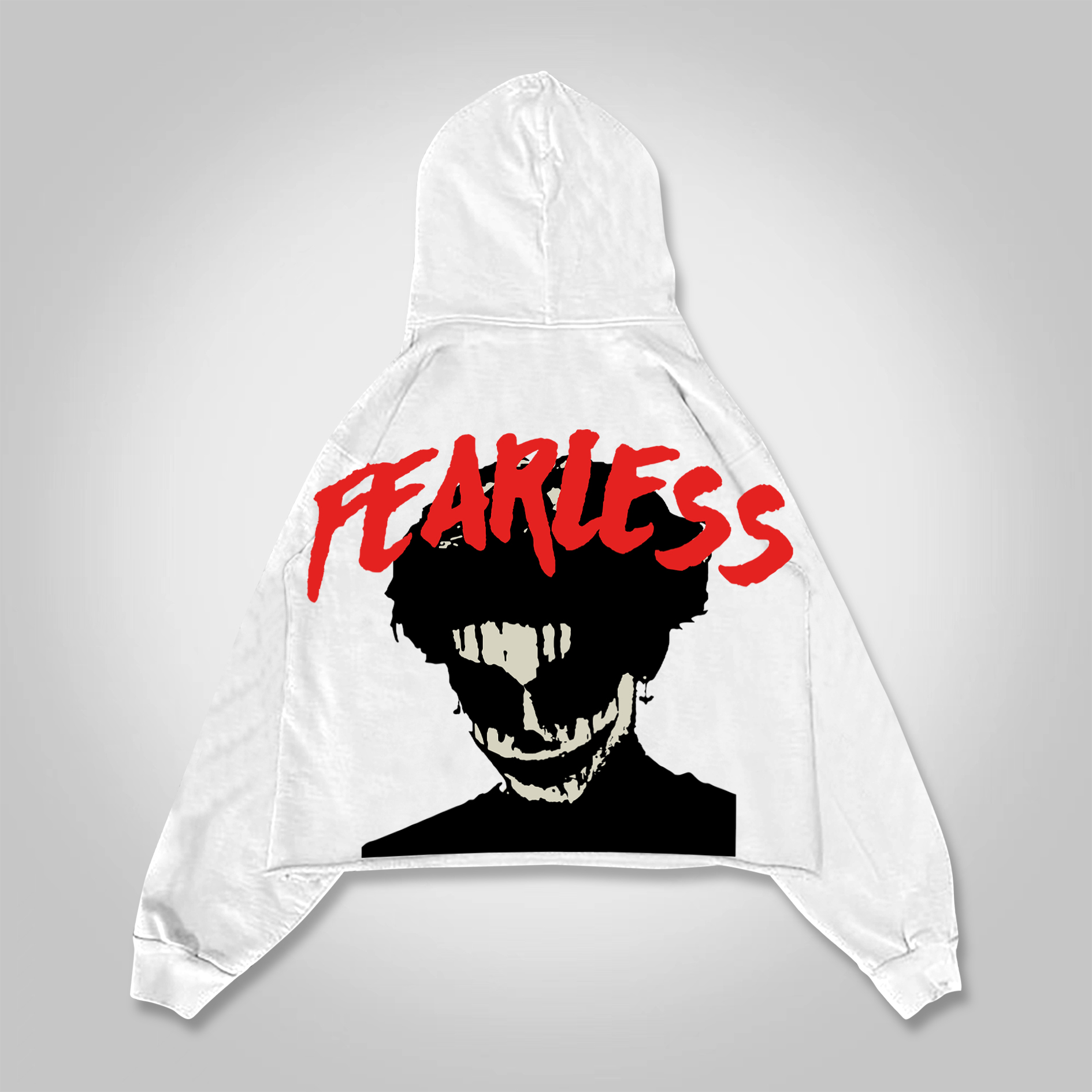 Sopula Vintage Fearless Joker Graphics Cropped Hoodie - SOPULA