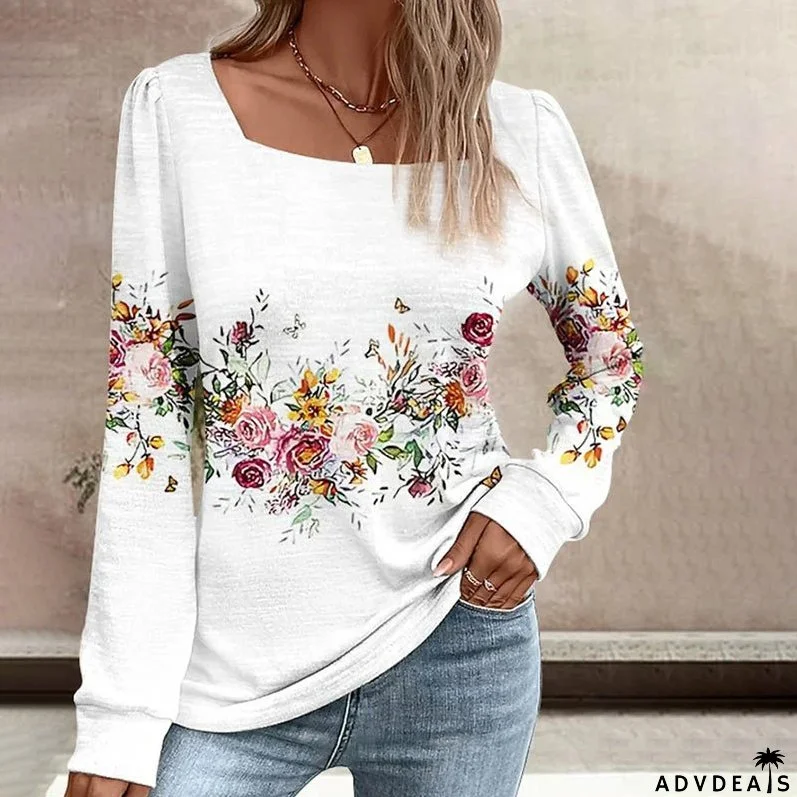 Design Flowered Blouse