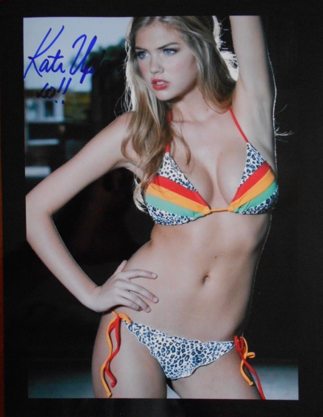 KATE UPTON * YOUNG * VS MODEL ACTRESS * SIGNED Photo Poster painting 8.5 X 11 W/COA