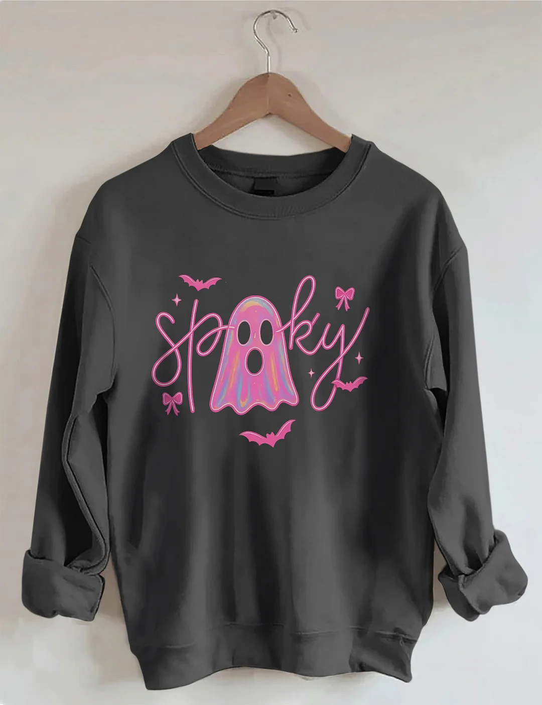 Neon Spooky Ghost Sweatshirt