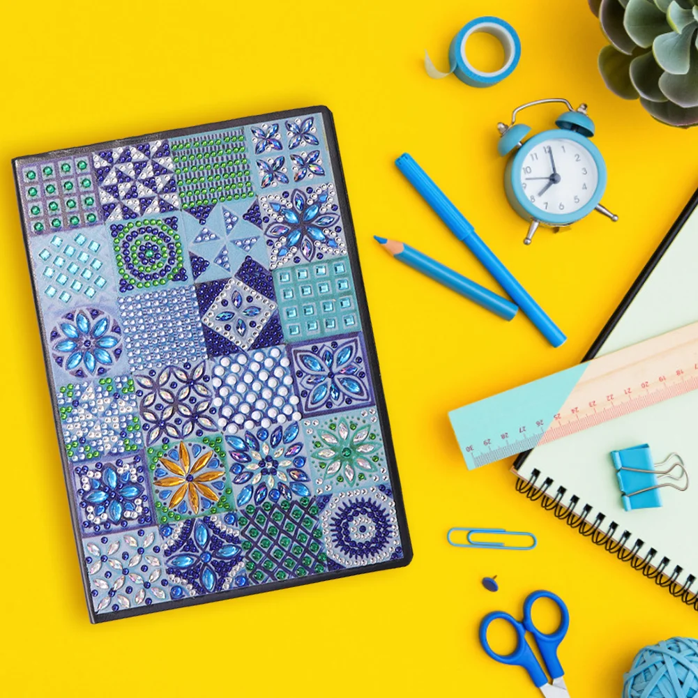 50 Pages A5 Mandala Special Shape Drill Notebook 【No Strip】