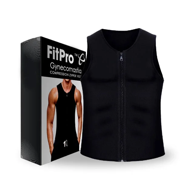 ❤️HOT SALE 50% off🔥 FitPro™ Gynecomastia Compression Zipper Vest