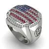 American Flag Men Signet Ring - Carl No. 6