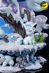 Nature Series Alola Region Ice-type Family with LED - Pokemon Resin Statue - Moon Shadow Studios