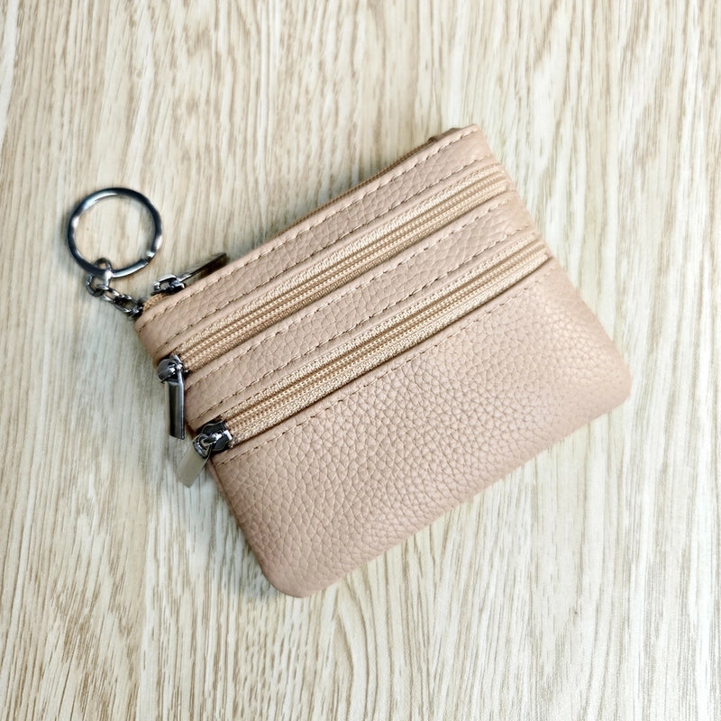 Explosions Genuine Leather Coin Purse Ladies Home Zipper Key Bag Multifunctional Card Bag Coin Coin Coin Bag