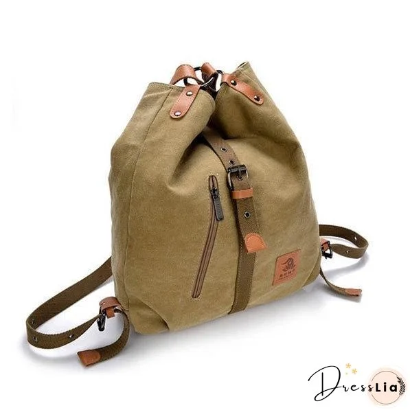 Women Canvas Casual Multifunctional Microfiber Leather Large Capacity Handbag Shoulder Bags Backpack