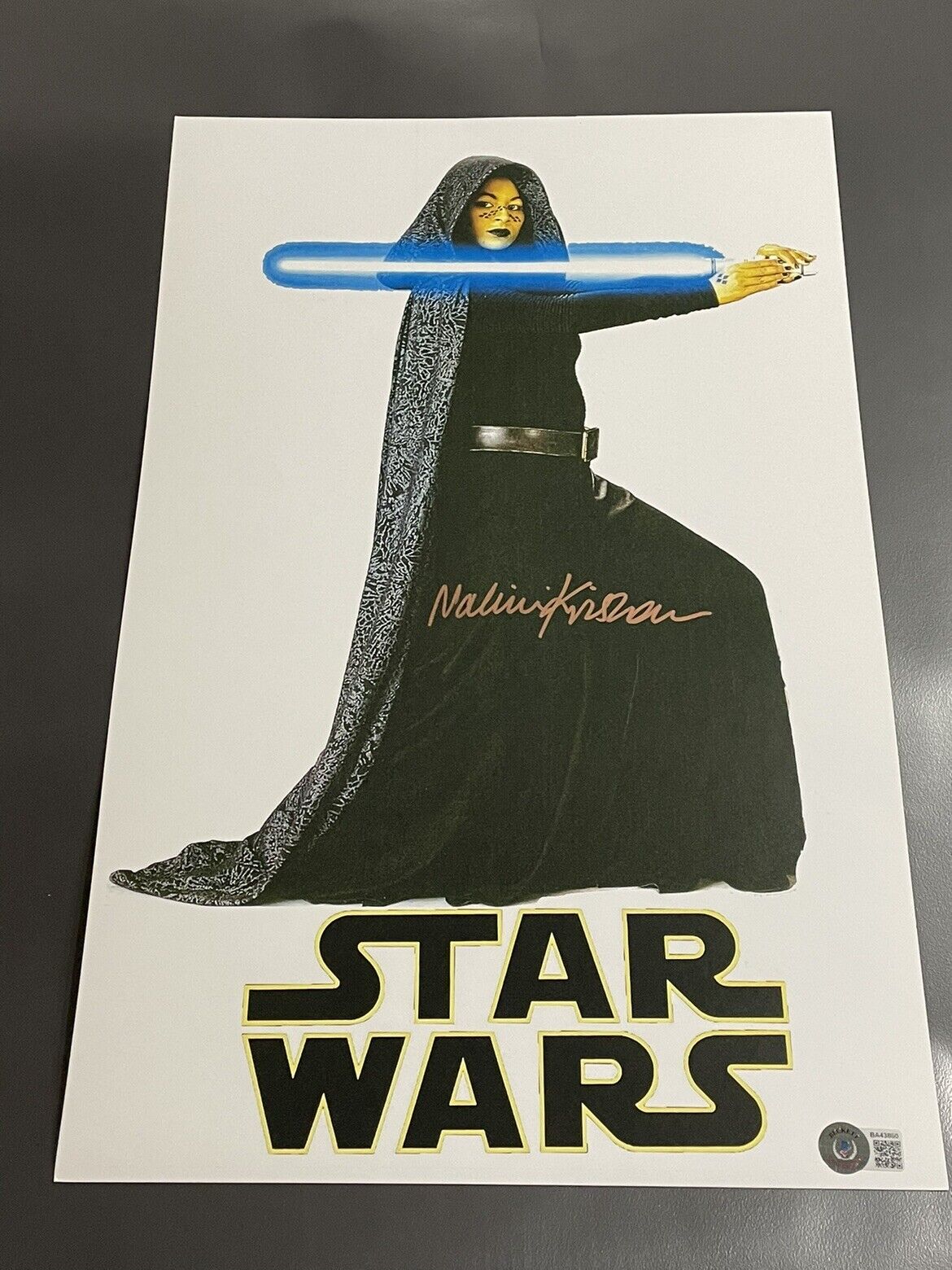 Nalini Krishan as Barris Offee in Star Wars signed 11x17 Photo Poster painting BAS Beckett COA