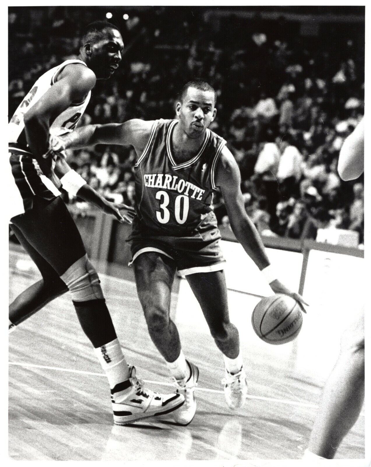DELL CURRY Charlotte Hornets Stephen Curry's Father NBA 8x10 Promo Photo Poster painting 1989