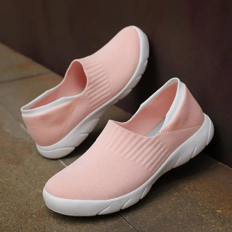 MWY Flats Shoes Women Soft Lightweight Socks Sneakers Zapatillas De Mujer Casual  Outdoor Walking Shoes Trainers Women Loafers
