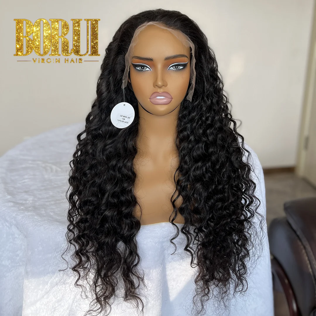 12A 250% Density Loose Deep 5X5/13X4/13X6 HD lace Wig Pre Plucked and Bleached Knot 