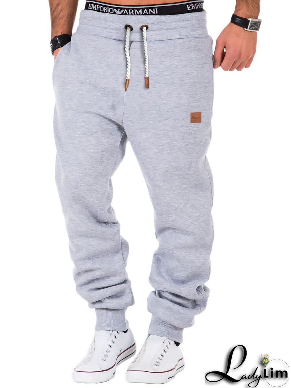 Men's Fall Winter Patchwork Training Sports Pants Basic Pants Men's Sports Fitness Sweatpants