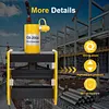 [US Local Warehouse] 2 Pack Shade Sail Poles 10FT Outdoor Sun Shade Poles 2.35in Diameter Heavy Duty Metal Post for Deck Patio Outside Backyard