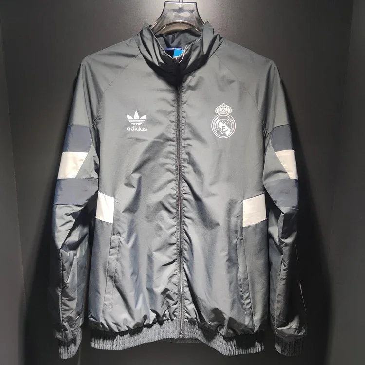 2024/2025 Real Madrid Grey Windbreaker