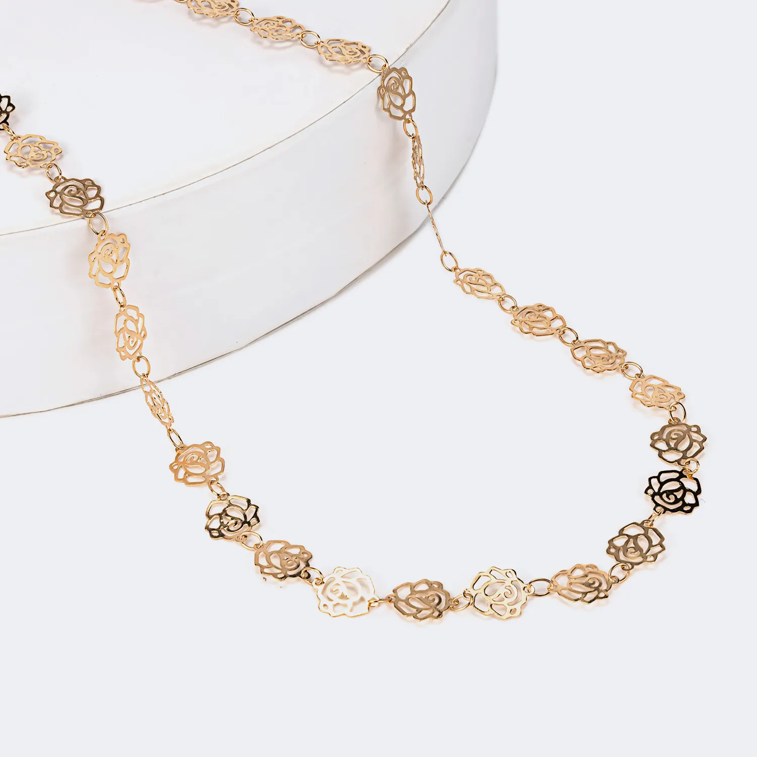Quito Gold-Blumen Brillenkette Gold