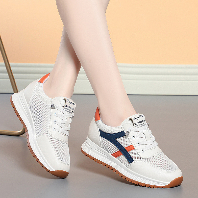Huerhs funky womens shoes Spring Summer Women New Mesh Surface Sports Shoes Fashion Comfort All-match Lightweight Casual Running Sneakers Breathable