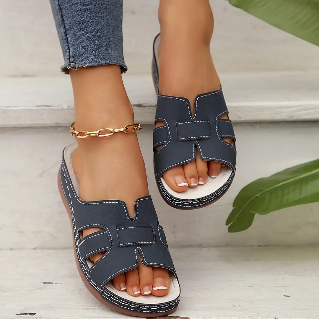 Breakj Breakj Polyurethane Sole Slippers Women's 2025 Summer New Large-Size Women's Cool Drag Slopes And Women's Shoes