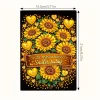  Sunflowers 5D DIY Diamond Art Painting Notebook Kit 50 Pages A5 Rhinestone Art Painting Notebook Kit for Adults Beginners Holiday Birthday Gift