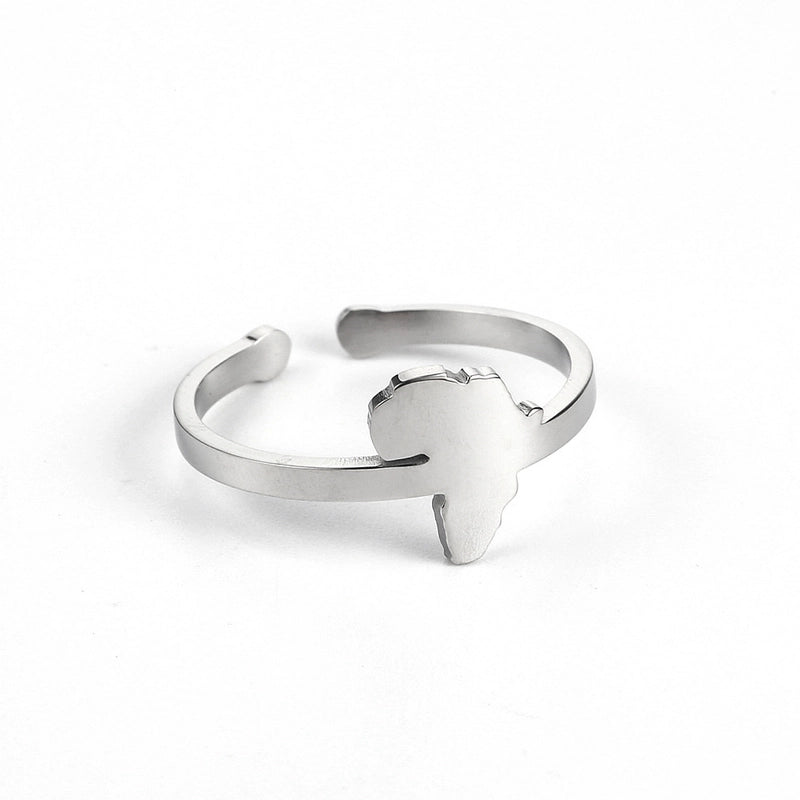 304 Stainless Steel 18K Gold Plated Minimalist Commute Irregular Gold Plated Solid Color Rings