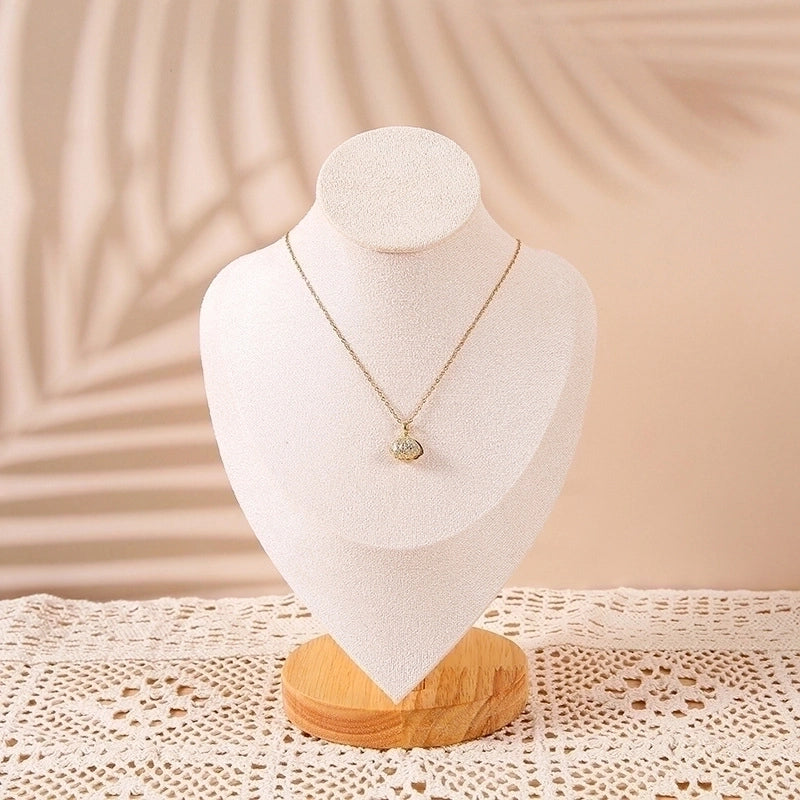 High-Grade Solid Wood Necklace Display Stand Neck Neck Model Necklace Stand Neck Model Display Stand Stall Storage Special Stand