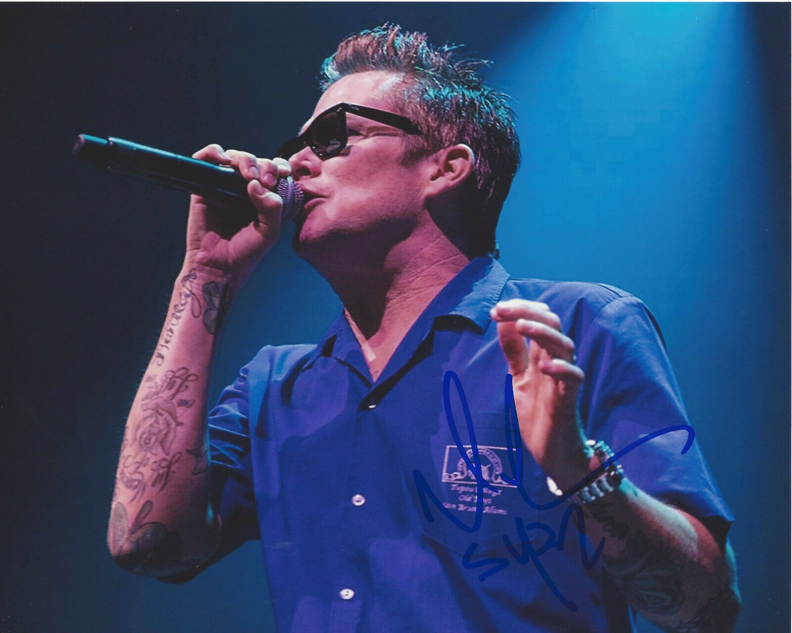 MARK MCGRATH SUGAR RAY LEAD SINGER HAND SIGNED AUTHENTIC 8X10 Photo Poster painting D COA PROOF