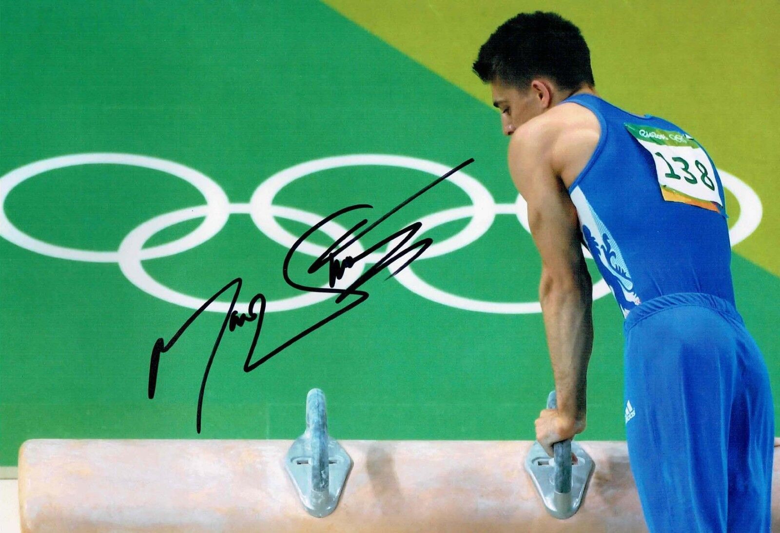 Max WHITLOCK Autograph Signed 12x8 Photo Poster painting E AFTAL COA Olympic Gold Medal GYMNAST