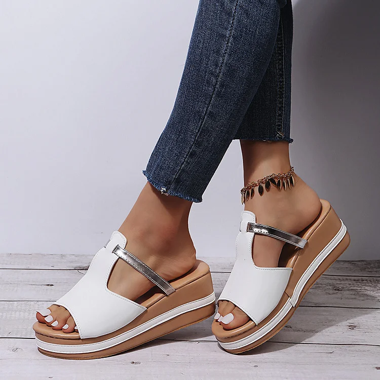 Women's Casual Slip-On Wedge Sandals