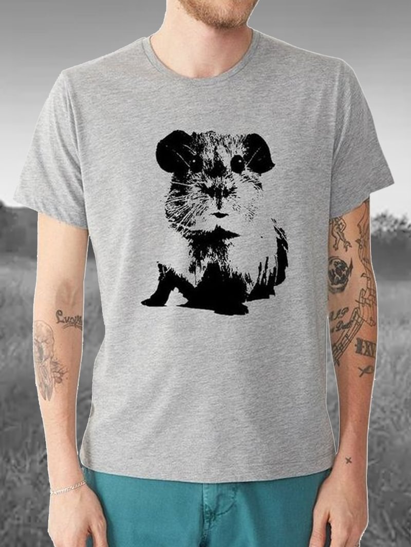 Guinea Pig Printed Men's T-Shirt in  mildstyles