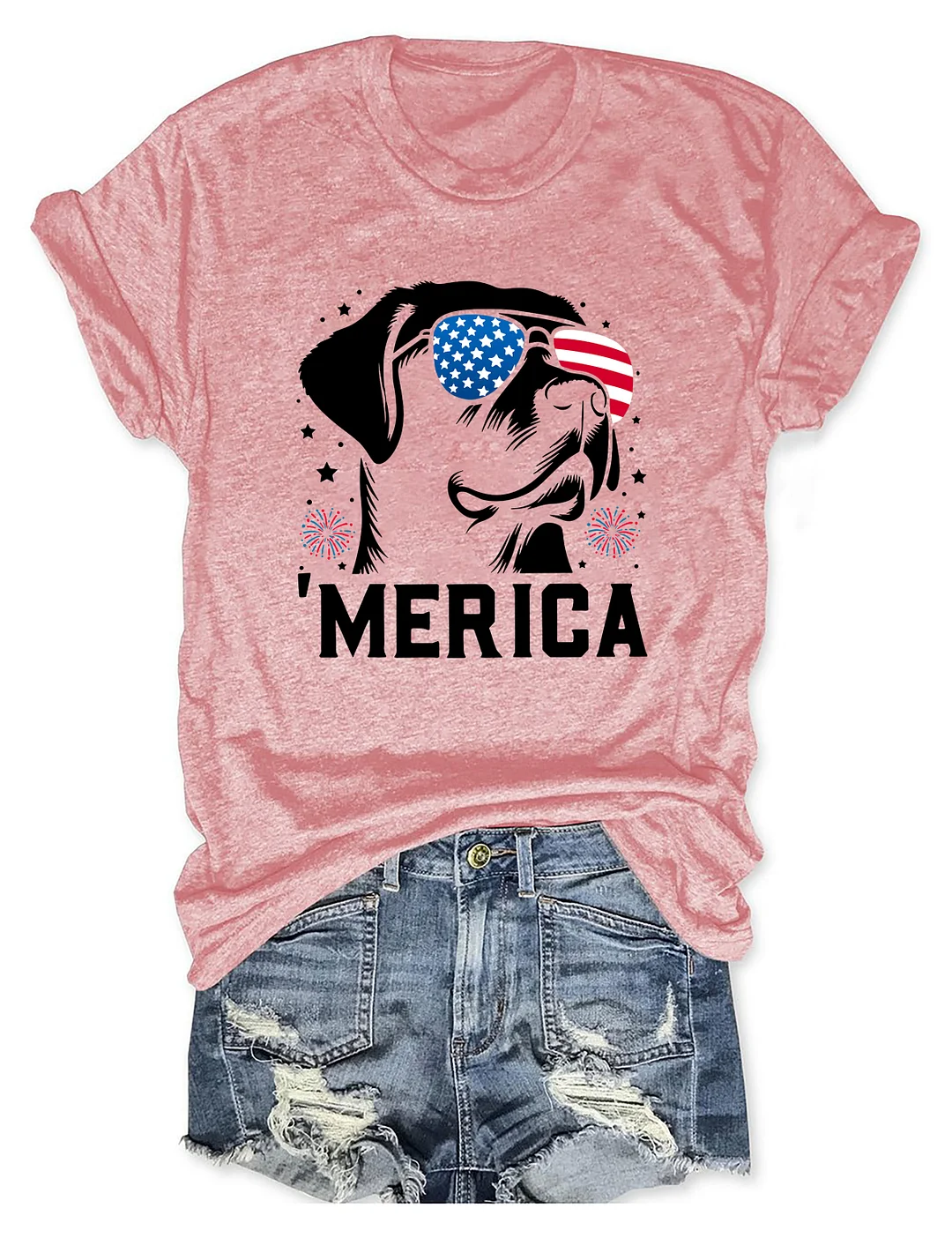 Labrador Retriever 'Merica 4th Of July T-shirt