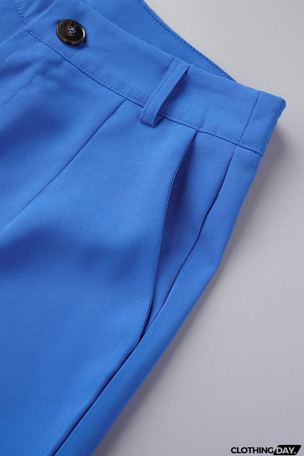 Apricot Casual Solid Patchwork Buttons Turn-back Collar Sleeveless Two Pieces