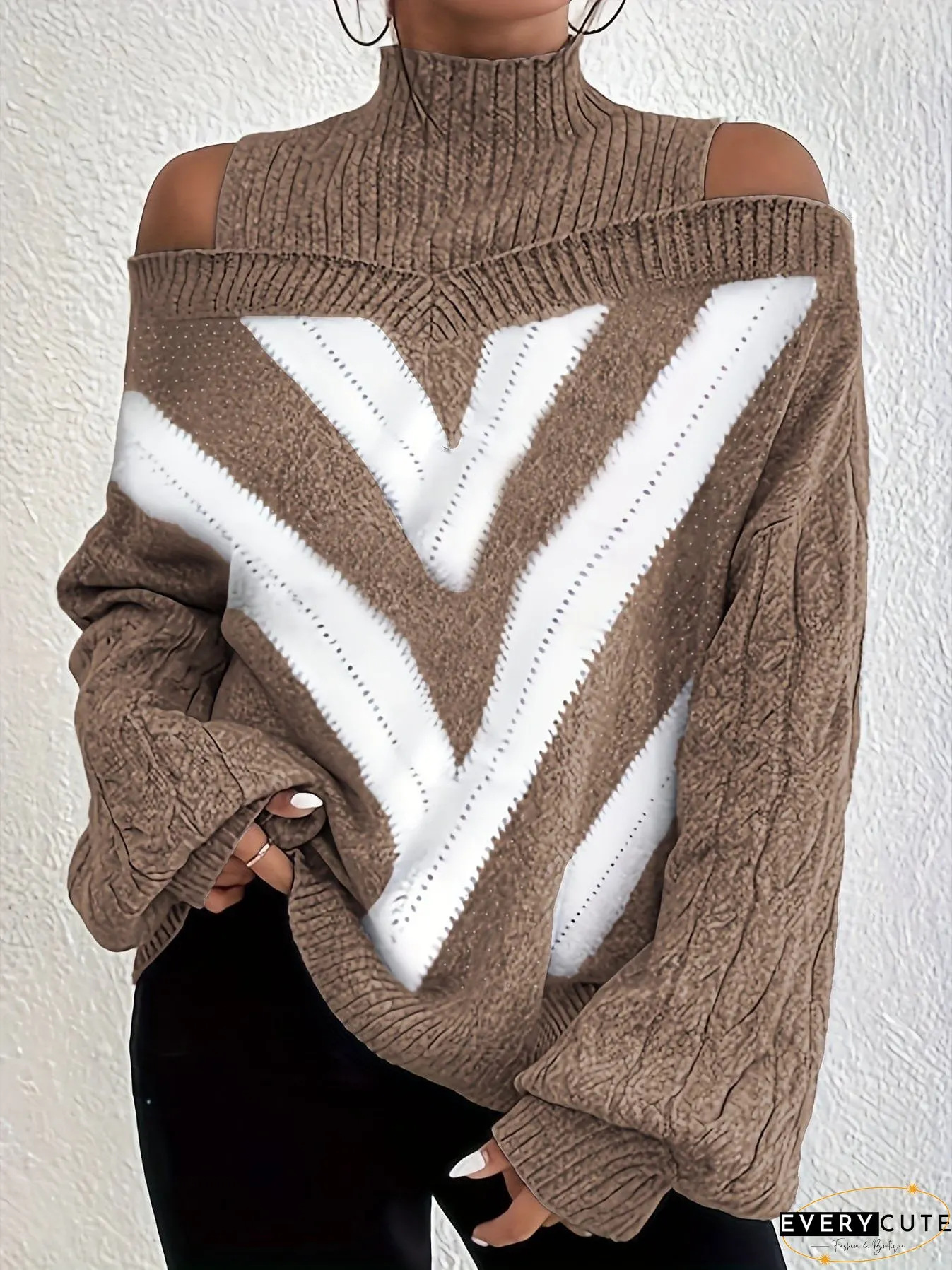 Plus Size Oversized Knit Sweater