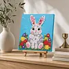 DIY Pre-Framed Rabbit Button Art Canvas Kit