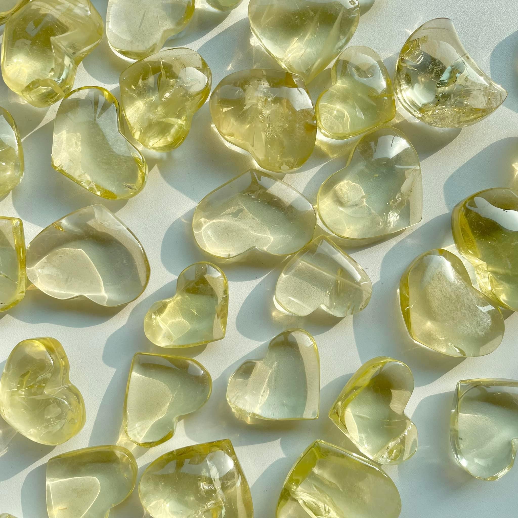 Citrine Heart and Moon