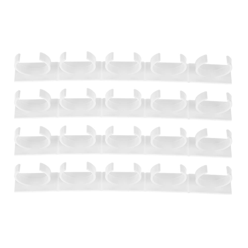 

4pcs White Plastic Spice Rack Clip Bottleneck Storage Holder Kitchen Tools, 501 Original