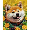 Dog - Full Embroidery 2 Strands 14CT Stamped Cross Stitch - 37*47CM