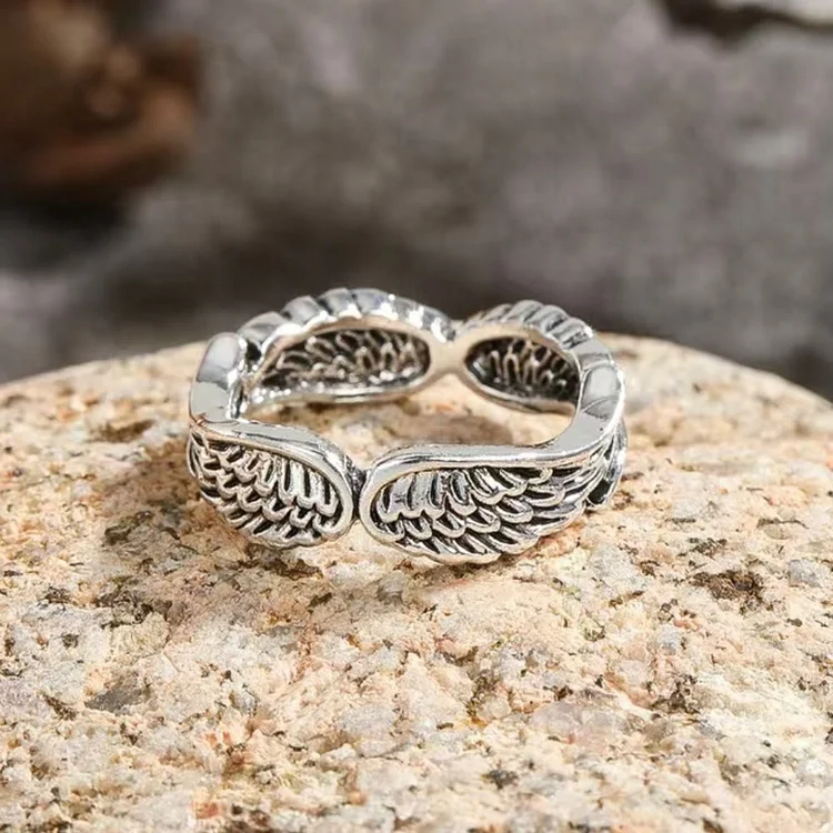 Coutureaura Angel Wing Feather Ring