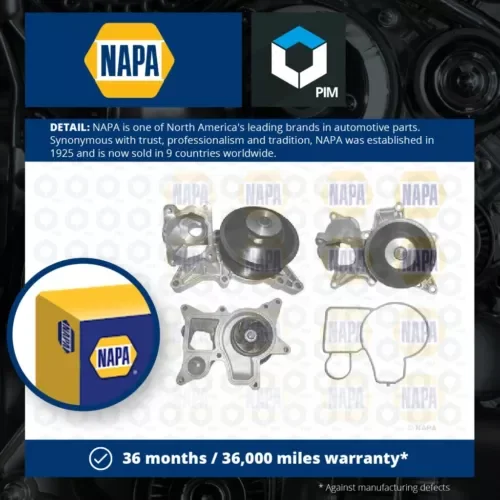 Water Pump fits BMW X5 E70 3.0D 08 to 13 Coolant NAPA 11517823428 11518512269 Parts