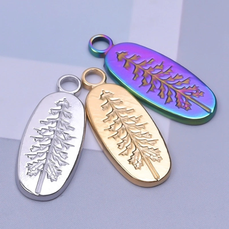 Casual Minimalist Tree 304 Stainless Steel 18K Gold Plated Pendant Necklace Necklace Pendant