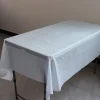 5PCS Rectangle 137 x 274cm Colorful Party Disposable PE Tablecloth 