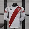 2025/2026 Long Sleeve Player Version River Plate Home Football Shirt 1:1 Thai Quality