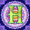 （Multi-Style)Mandala Alphabetr A-Full Round Diamond Painting 30*30CM