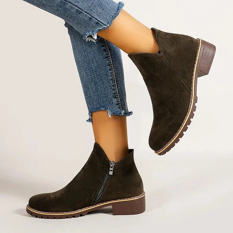 Stunahome Orthopedic Women Arch Support Warm Suede Ankle Boots  shopify Stunahome.com