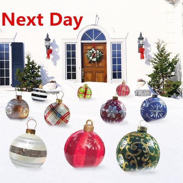 Outdoor Christmas Inflatable Decorative Ball Giant Christmas Inflatable Ball Christmas Tree Decorations Next day - Shop Trendy Women's Fashion | TeeYours