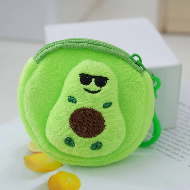Avocado Shape Coin Purse New Arrival Fruit Schoolbag Lipstick Pack Cable Package Coin Pocket
