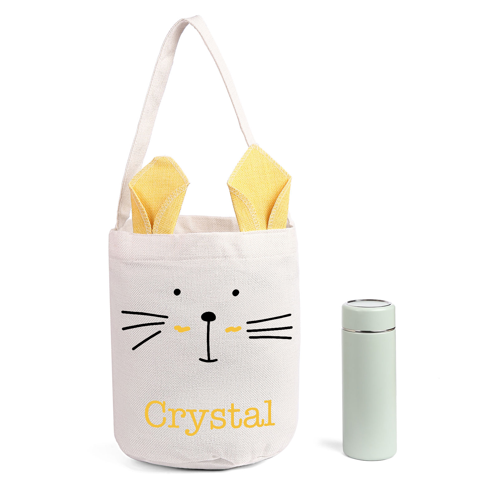 Sac de Pâques Lapin 1 Prénom Personnalisé