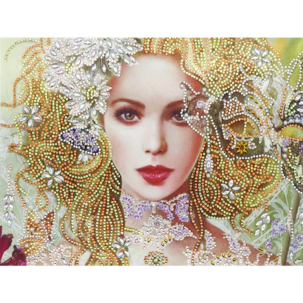 

30*40CM - Beauty - Special-Shaped Drill Diamond Painting, 501 Original