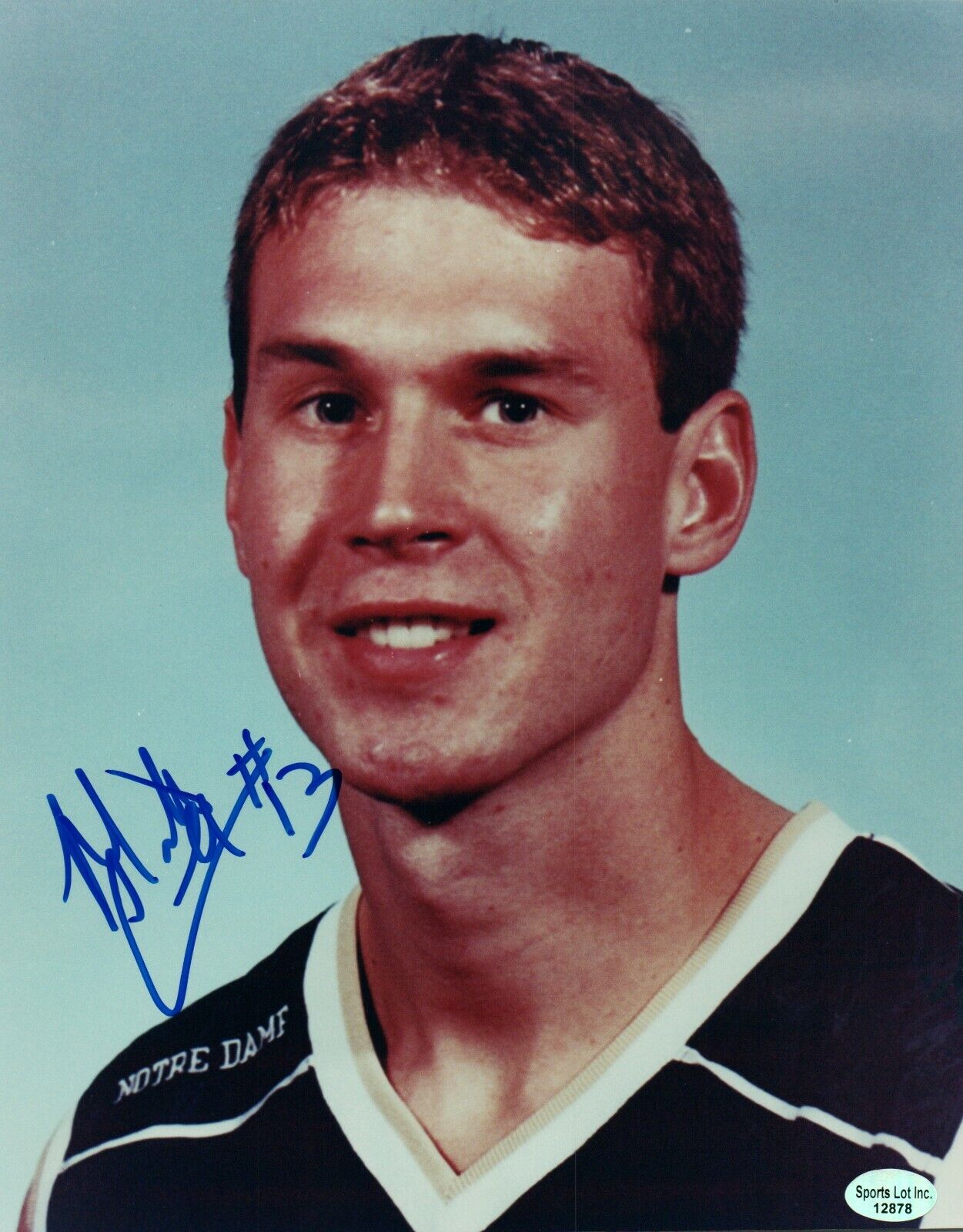 Matt Carroll NCAA College Notre Dame Hand Signed Autograph 8x10 Photo Poster painting