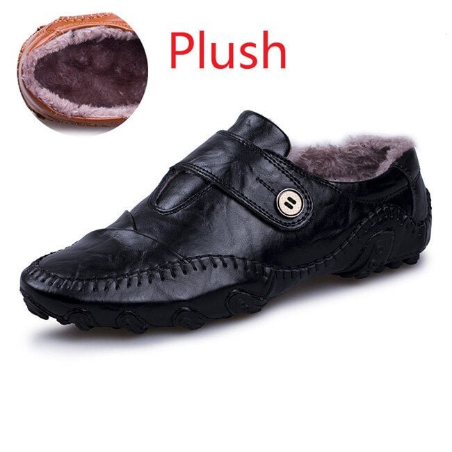 Men's Casual Shoes British Style Moccasins Genuine Leather Flats Zapatos Hombre Loafers Footwear Men Winter&Sping Chaussures