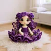Rose Flower Fairy Crochet Kit for Beginners - Amigurumi DIY Doll Set with Step-by-Step Tutorial
