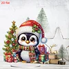 2D Flat Christmas Print DIY Diamond Painting Desktop Ornaments Kit Table Decor